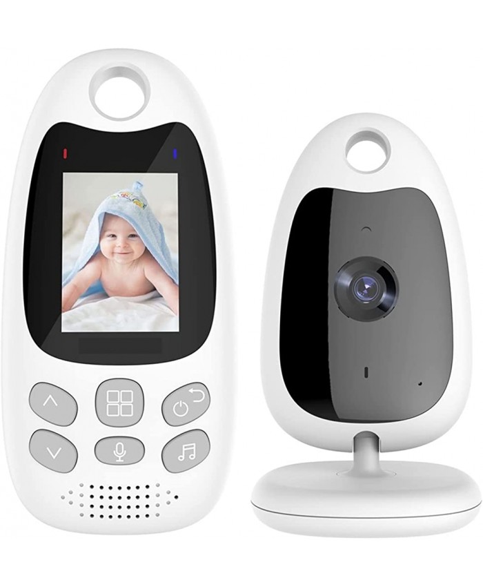 GIXAA Baby Monitor vidéo avec caméra 2,0 Pouces vidéo sans Fil Baby Monitor Sitter Portable bébé Nounou LED IR Caméra de sécurité de Surveillance de la Vision Nocturne - B0BCDGDHP1D