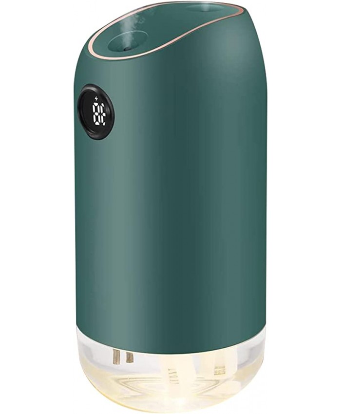 Humidificateur à ultrasons 23 dB Ultra silencieux avec veilleuse et 2 trous de pulvérisation Humidificateur de chambre 500 ml Mini diffuseur d'arôme sans BPA pour bébé maison bureau et yoga vert - B0BL11Y3XRY