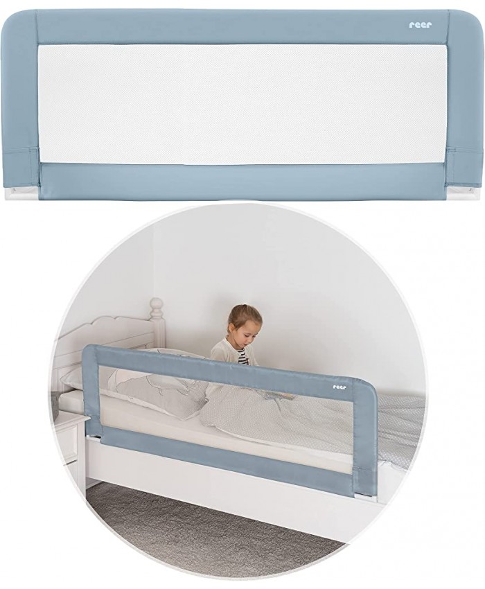 Reer Sleep'n Keep 45111 Protection anti-chute pour lit de bébé Bleu 150 cm - B096ZKDPL9Z