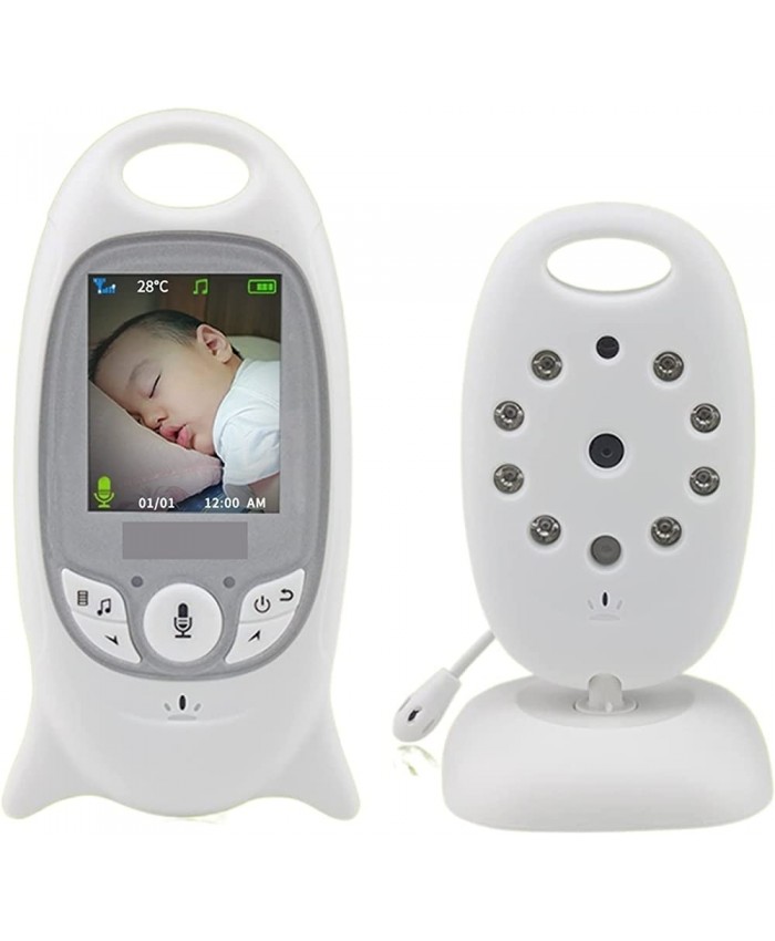 Moniteur de bébé avec caméra Vidéo sans fil Baby Moniteur de la caméra de sécurité couleur 2.0 pouces 2 Way talk Nightvision LED IR Surveillance de la température avec 8 berceuses Configuration de plu - B0B9342N3CJ