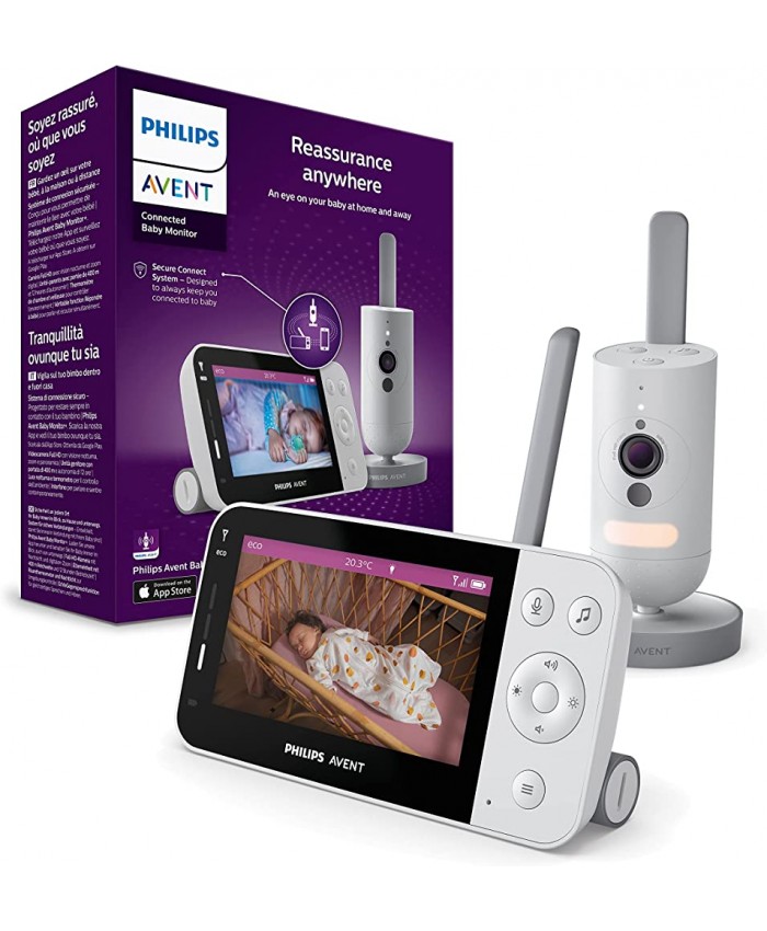 Philips Avent Babyphone connecté avec caméra Full HD et système Secure Connect compatible avec l'application Baby Monitor+ Modèle SCD923 26 - B0999B4JCR1
