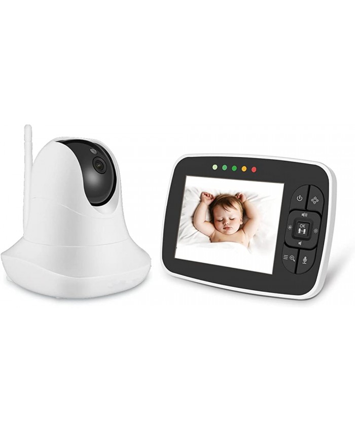 SHUIYUE Caméra de Surveillance pour bébé,Moniteur vidéo sans Fil pour bébé avec écran Couleur LCD de 3,5 Pouces Transmission sans Obstacle de 900 - B0BP28XB3VR
