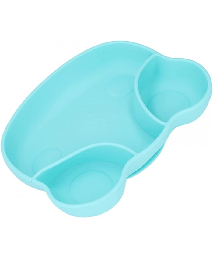 Assiette bébé divisée assiettes pour tout-petits en silicone en forme de grenouille facile à saisir passe au lave-vaisselle pendant 6 mois et plus utilisation sur chaise haute - B0BK7MBYX3J