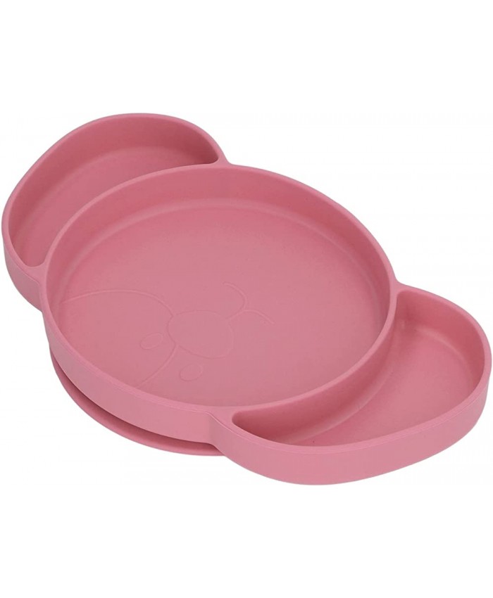 Assiettes à ventouses pour tout-petits assiettes divisées pour enfants faciles à nettoyer pour les bébés Rose - B0BNGN7WXGD