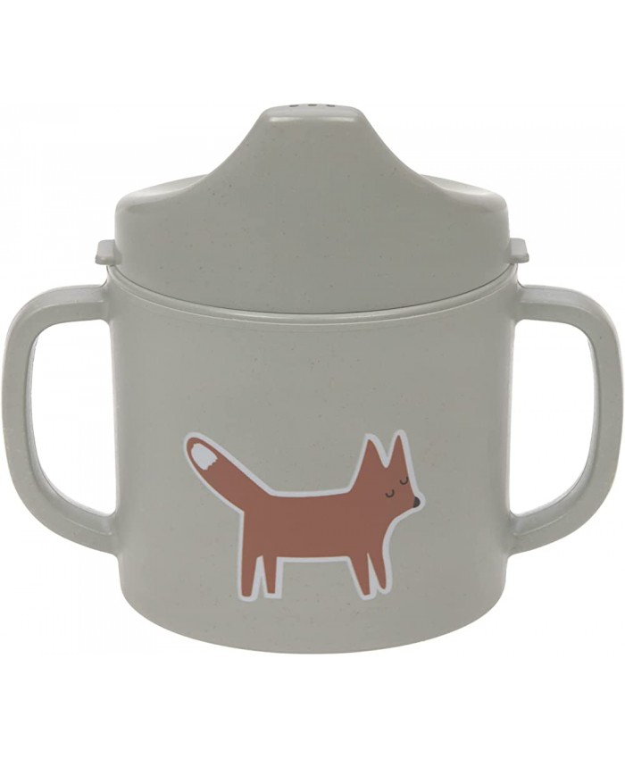 Lässig Tasse à boire pour enfants avec anse et couvercle amovible 150 ml Sippy Cup Little Forest Fox - B09KY4SDHDB