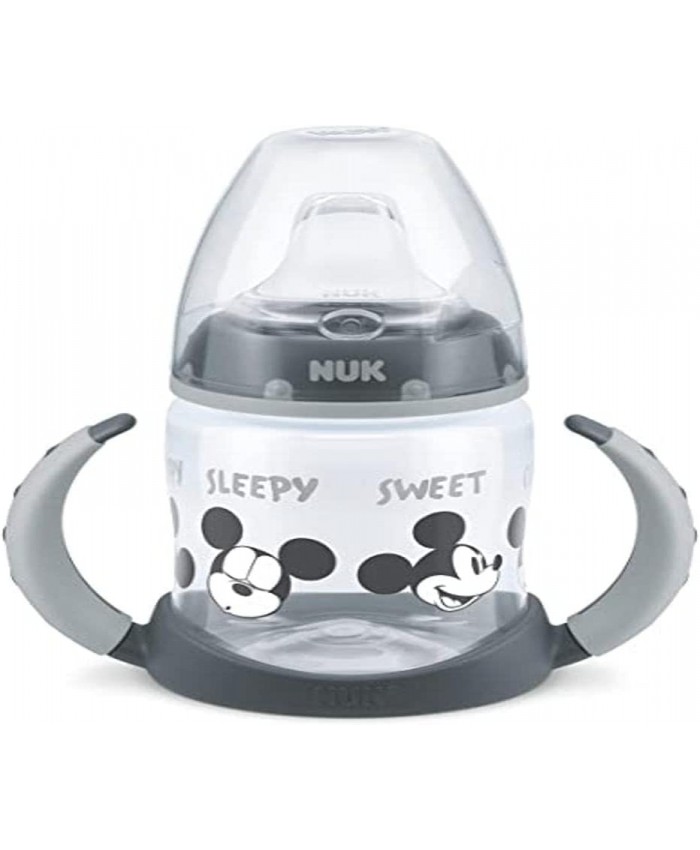 NUK Disney First Choice Gobelet d'apprentissage | 6 à 18 mois | Contrôle de la température | Bec en silicone anti-fuite | Ventilation anti-colique | Sans BPA | 150 ml | Minnie Mouse rouge - B093KF6L381