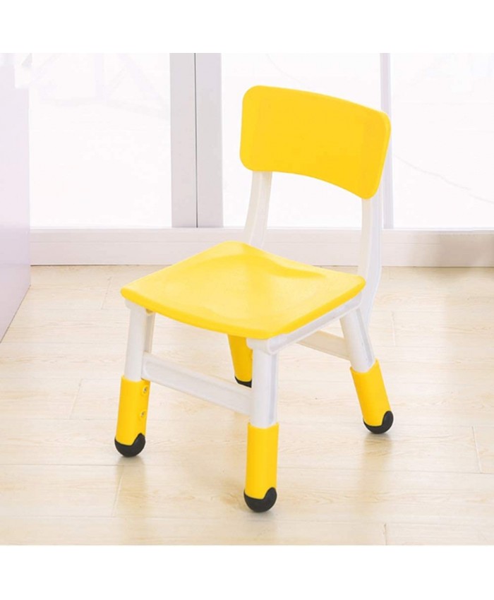 CHAXIA Chaise for Enfants Jardin d'enfants Réglable en Hauteur Chaise Arrière Portant Fort 4 Couleurs en Option Color : Yellow Size : 30x28x50cm - B0825Z8HB68