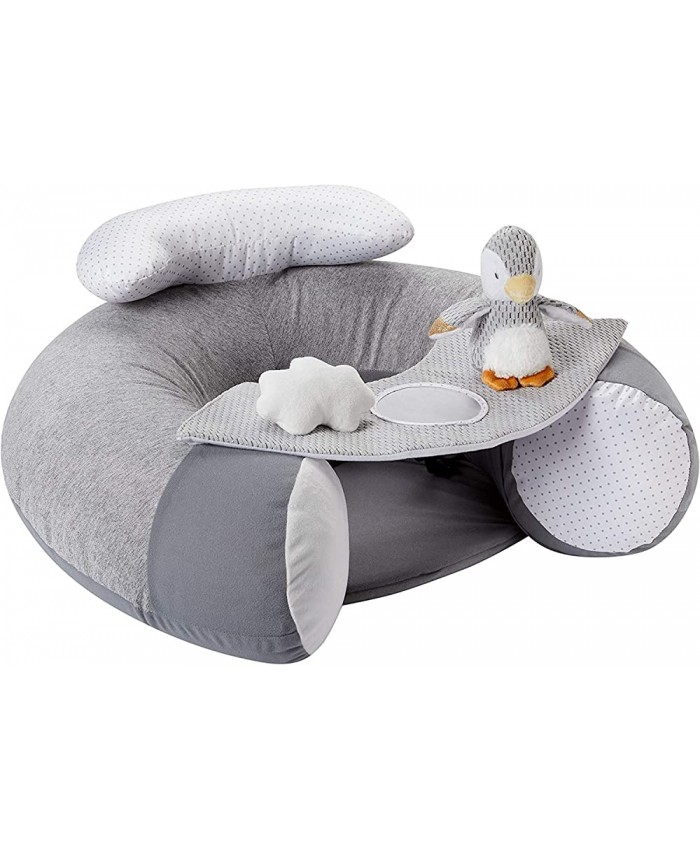 Nuby – Siège pour bébé Sit-Me-Up Siège de sol gonflable Avec table et jouets 6+ mois - B09R7YM2N5F