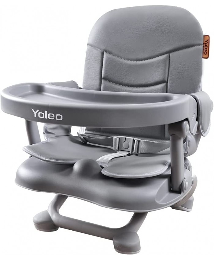 Yoleo Siège rehausseur pour table de salle à manger chaise haute portable chaise de plage pour tout-petits enfants pour le camping gris - B091H2HPK2C