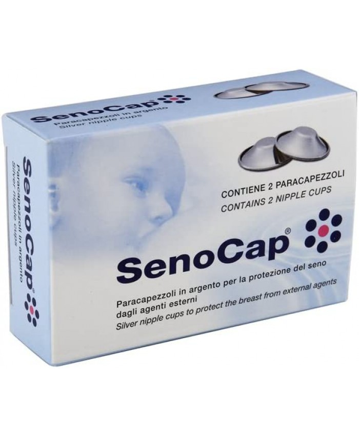 SenoCap protège-mamelons pour la protection du sein contre les agents externes en cas de rhagades avec l'argent - B07257MM8F7