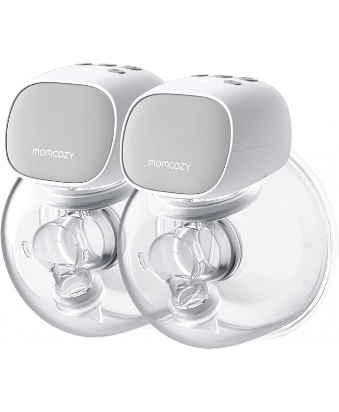 Momcozy S9 Pro Tire-lait portable Tire-lait mains libres avec batterie à longue durée et écran LED Tire-lait électrique portable avec 2 modes et 9 niveaux 24mm 2 Pack Gray - B0BN5YYLCGA