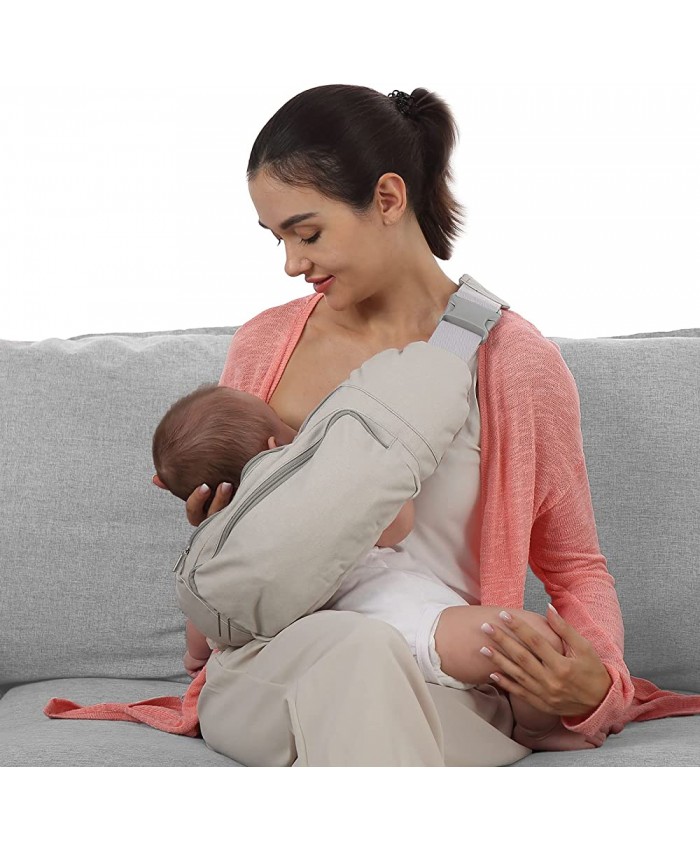 Coussin d'allaitement doux et respirant ergonomique pour bébés et mères Sac de transport pour bébé 4 voies Pour la marche le shopping les voyages - B0BCVRNMGDV
