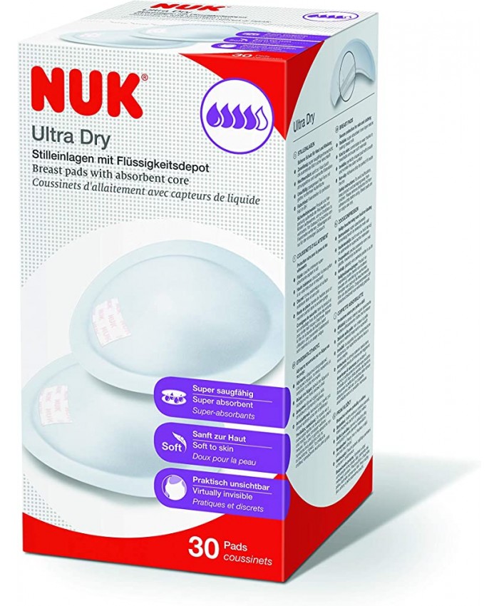 Nuk Ultra Dry Coussinet d'Allaitement 30 Pièces - B01H3JSI3GG