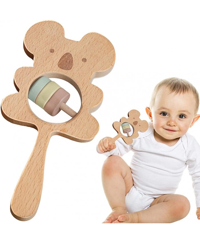 Anneau de dentition en bois Jouet de dentition sensoriel pour bébé tout-petit Anneau de dentition en bois jouet pour bébé en bois anneau de dentition pour bébé pour aider à développer un Cipliko - B0BQZGK3BCB