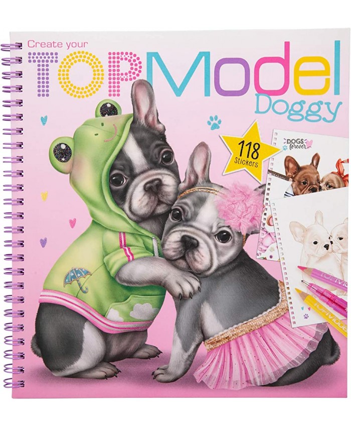 Depesche 11025 Livre de coloriage Create your TOPModel Doggy env. 22 x 21 x 1,5 cm - B084MG7RF9K