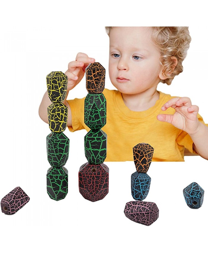 TLM Toys Blocs pour Tout-Petits empilables | Cubes de Cactus d'activité Blocs de Jouets empilables en Bois | Jouets d'apprentissage de la motricité Fine Montessori Blocs de bébé irréguliers empilant - B0BGRCJTFLP